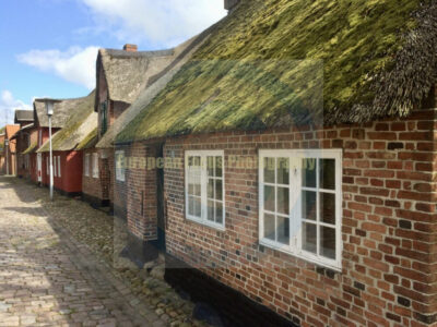 Hoejer, Denmark cottages with thatched roofs