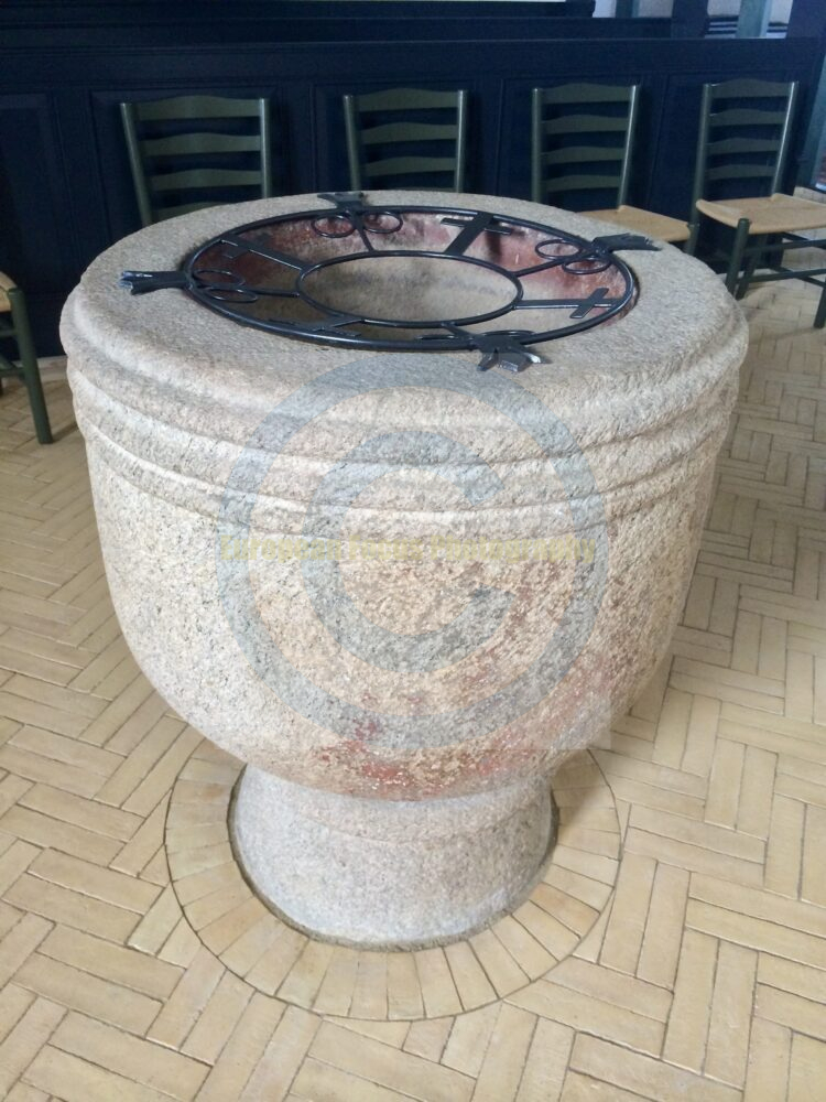 Kloster, Denmark baptismal font