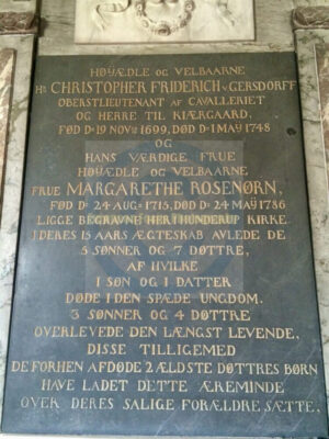 Hunderup church dedication stone