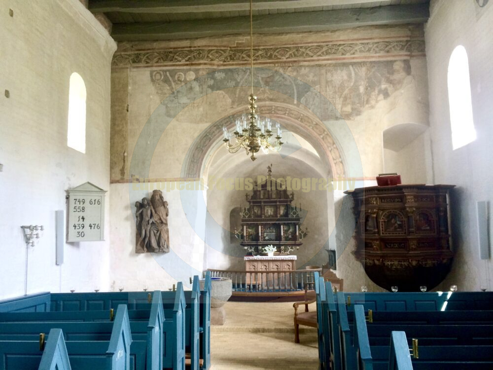 Vilslev, Denmark Church Interior