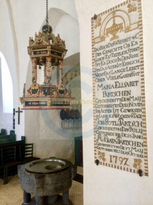 Hoejer, Denmark Church Baptismal Font