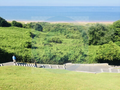 View of Omaha Beach from American Military Cemetery